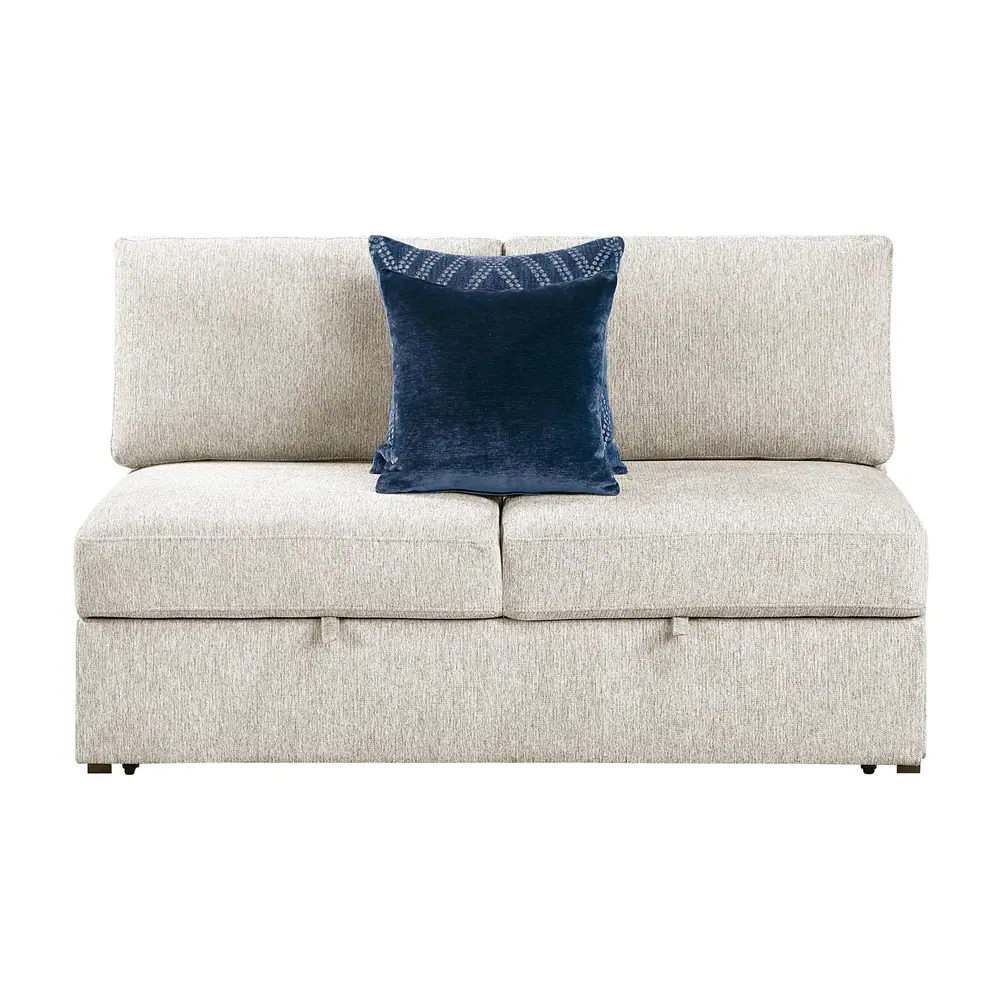 Isla Convertible Armless 2-Seater with Pull-out Bed and Click Motion Back — product view