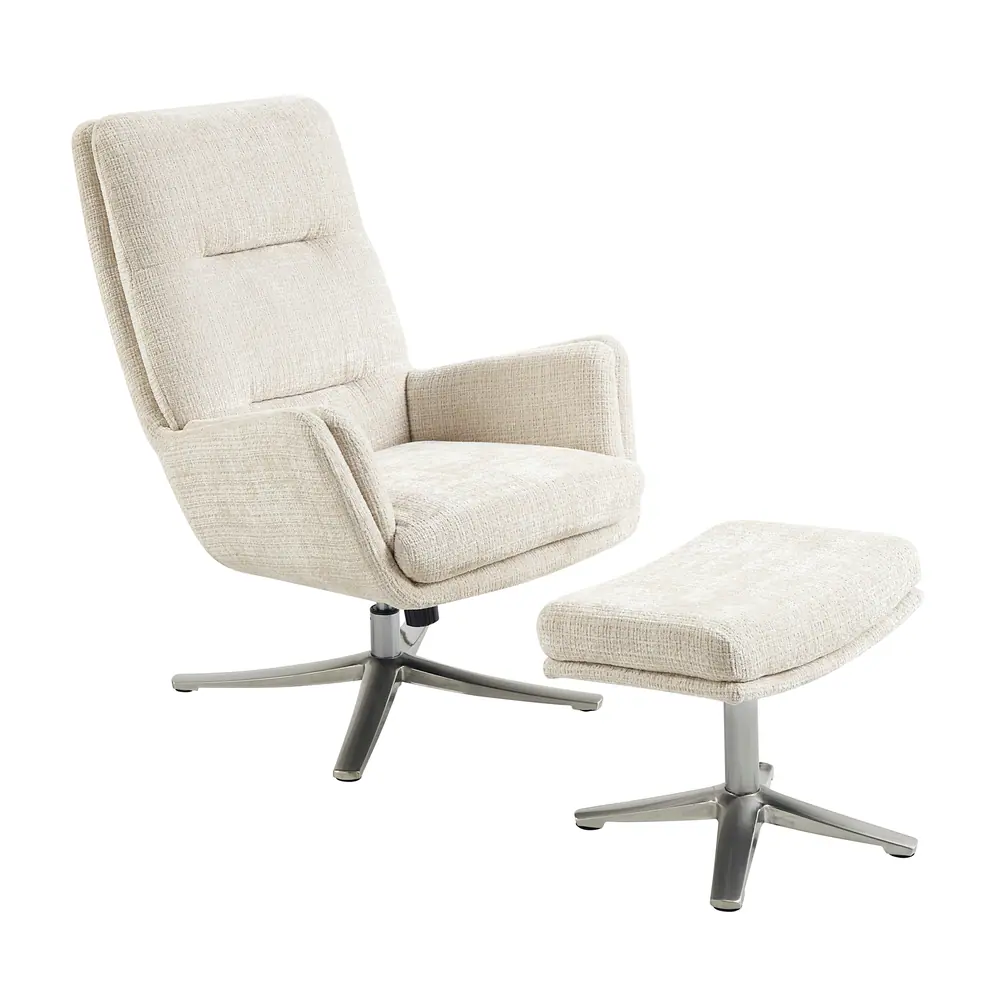 Parker Swivel Chair with Ottoman — product view