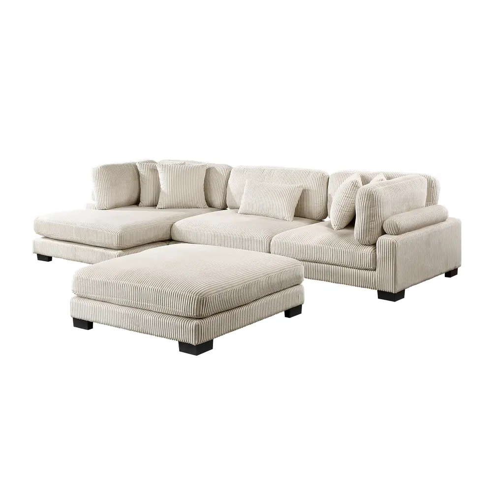 Traverse 4-Piece Modular Sectional with Reversible Chaise and Ottoman — product view