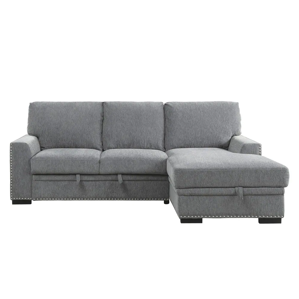 Morelia 2-Piece Sectional with Pull-out Bed and Right Chaise with Hidden Storage — product view