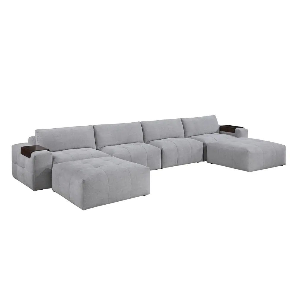 Tidal 6-Piece Modular Sectional with Two Ottomans — product view