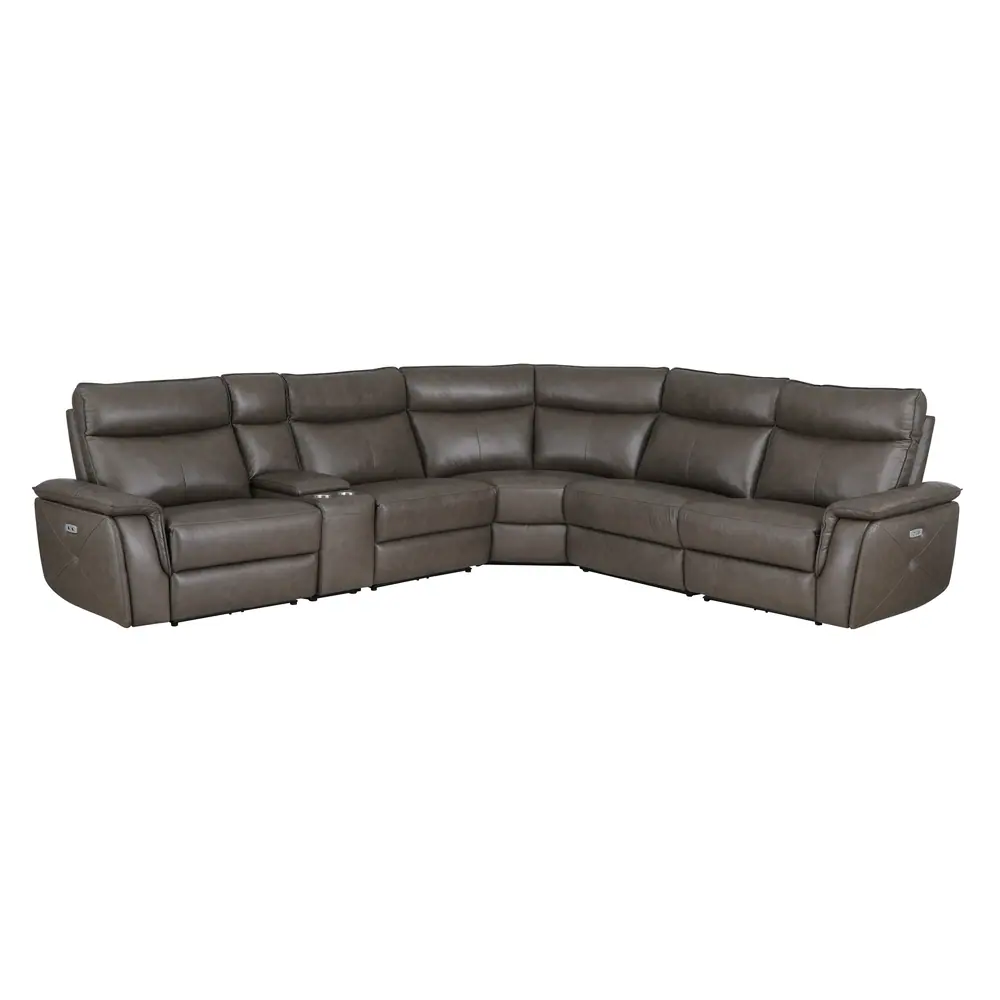 Maroni 6-Piece Modular Power Reclining Sectional with Power Headrests — product view
