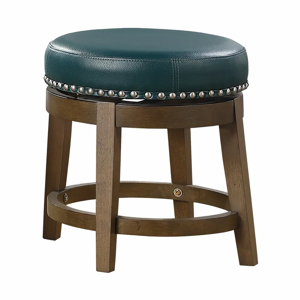 Westby Round Swivel Stool, Green — product view