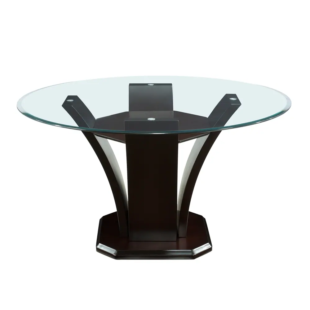 Daisy Round Dining Table, Glass Top — product view