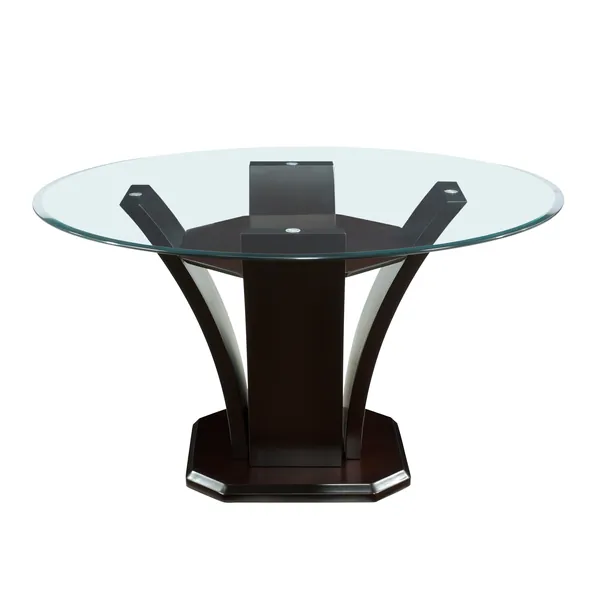 Daisy Round Dining Table, Glass Top