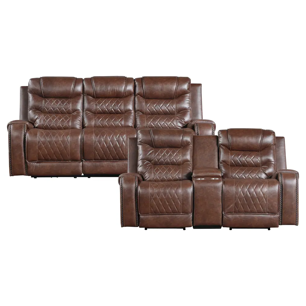 Putnam 2pc Set: Sofa, Love (Power) — product view