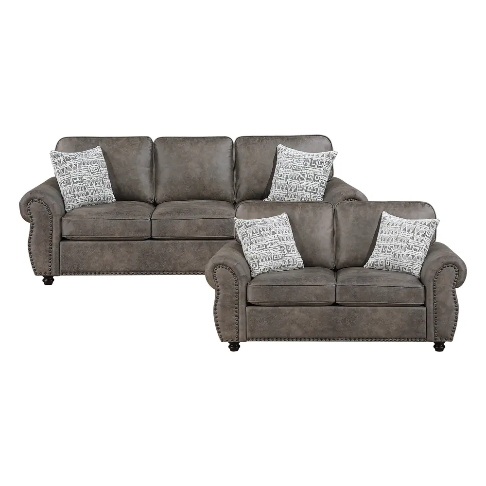 Pinnacle 2pc Set: Sofa, Love — product view