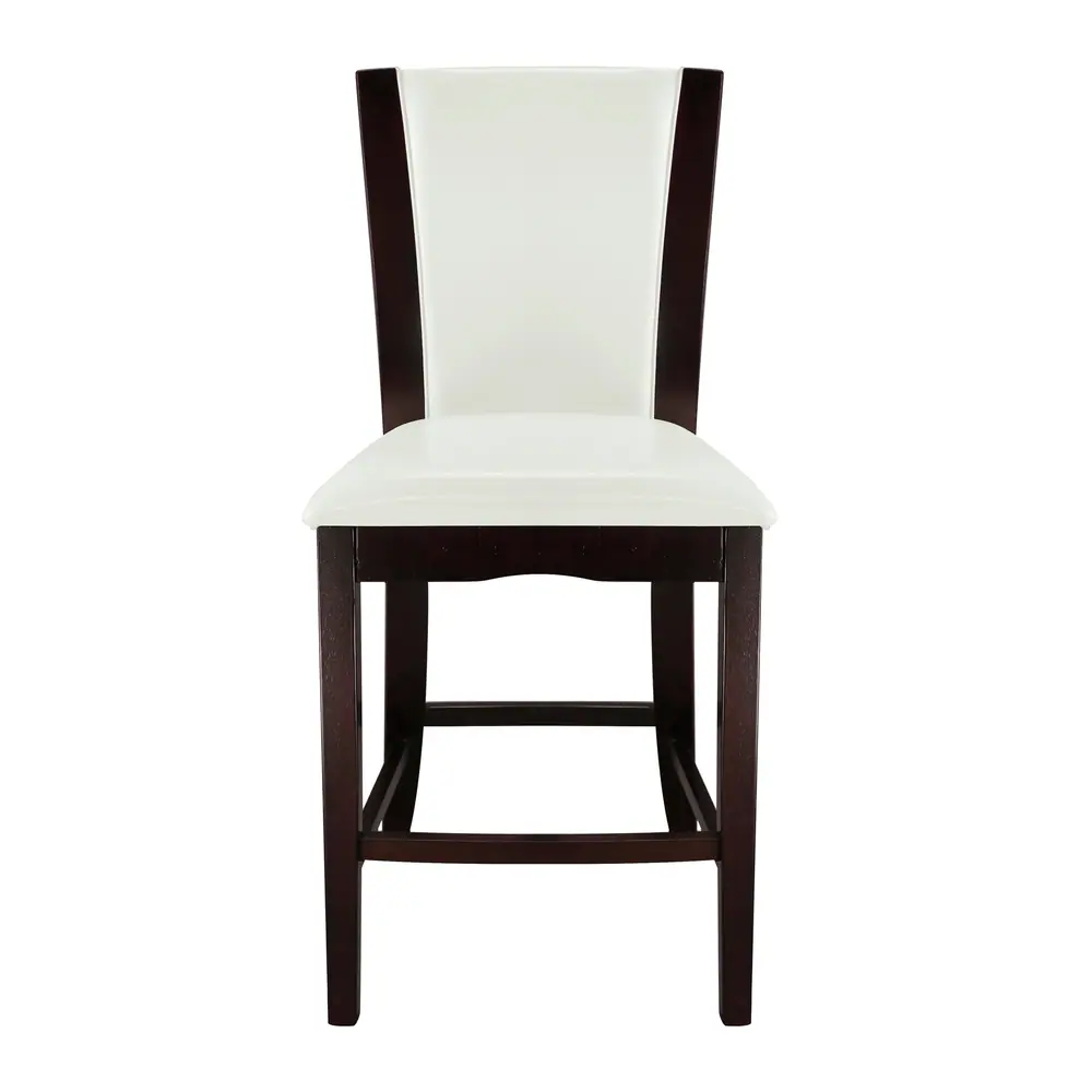 Daisy Counter Height Chair, White Bi-Cast Vinyl — product view