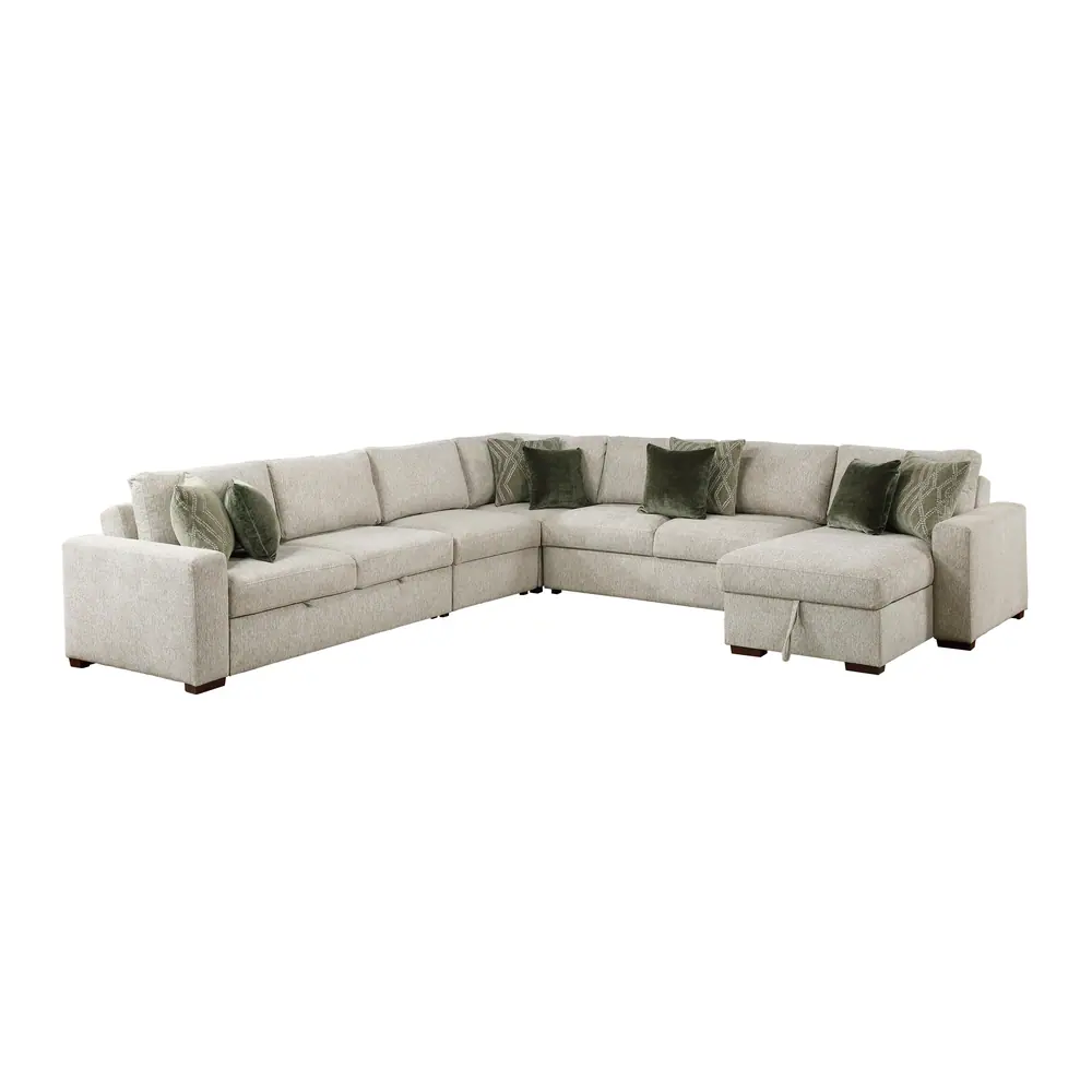 Isla 5-Piece Sectional with Reversible Chaise and Pull-out Bed — product view