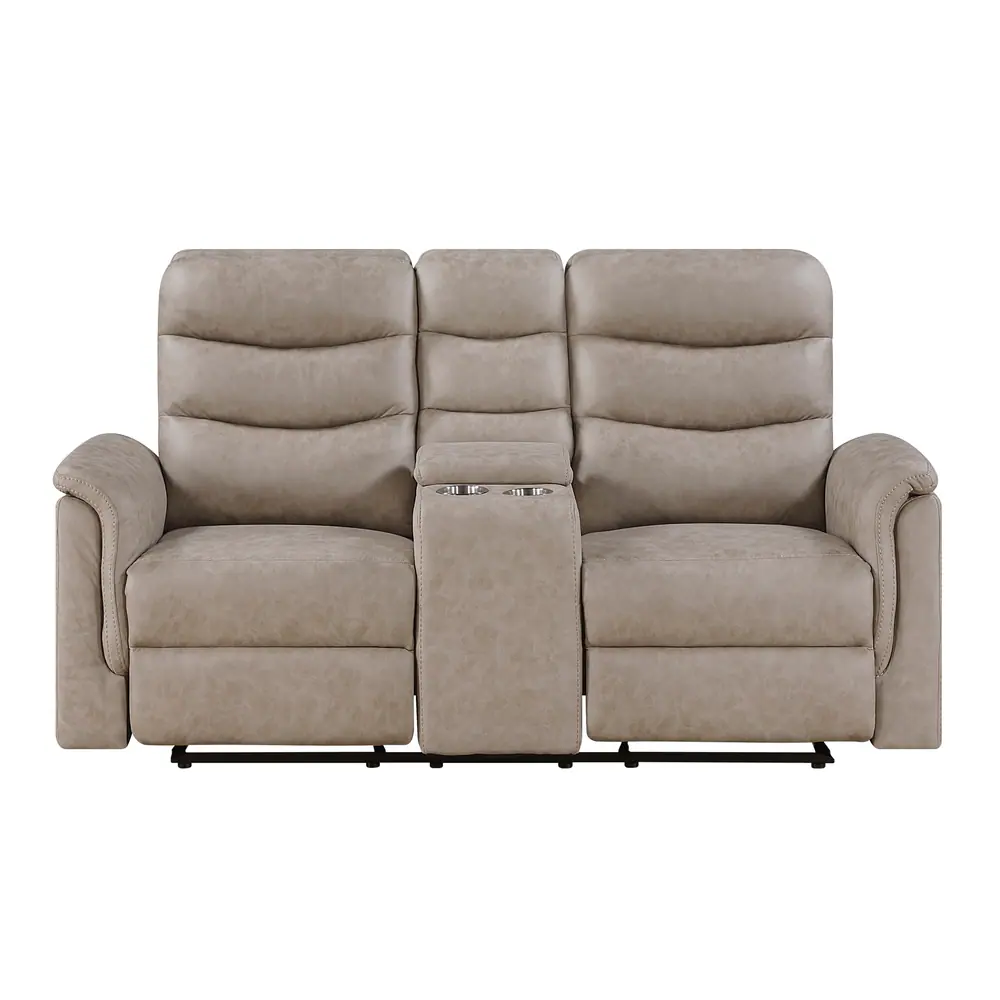 Metric Double Glider Reclining Love Seat with Center Console — product view