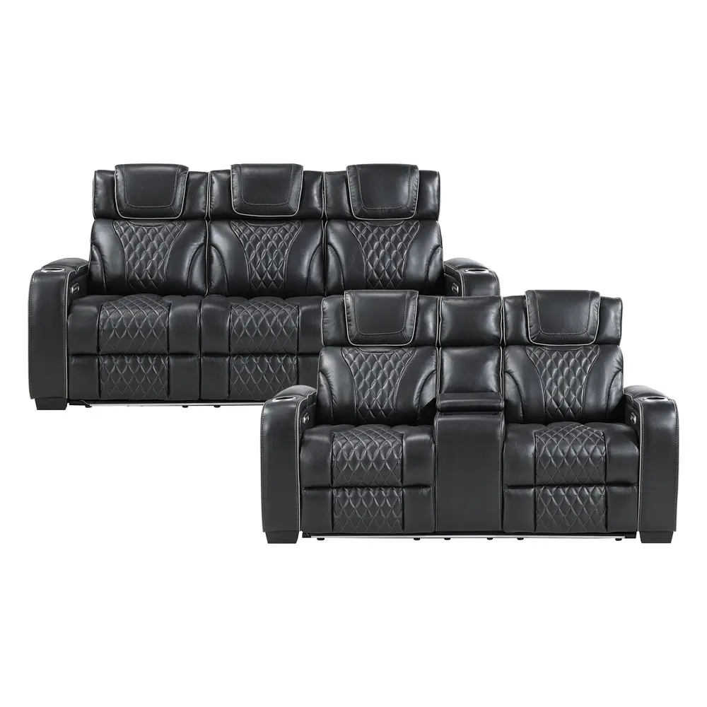 Apex 2pc Set: Sofa, Love (Power) — product view