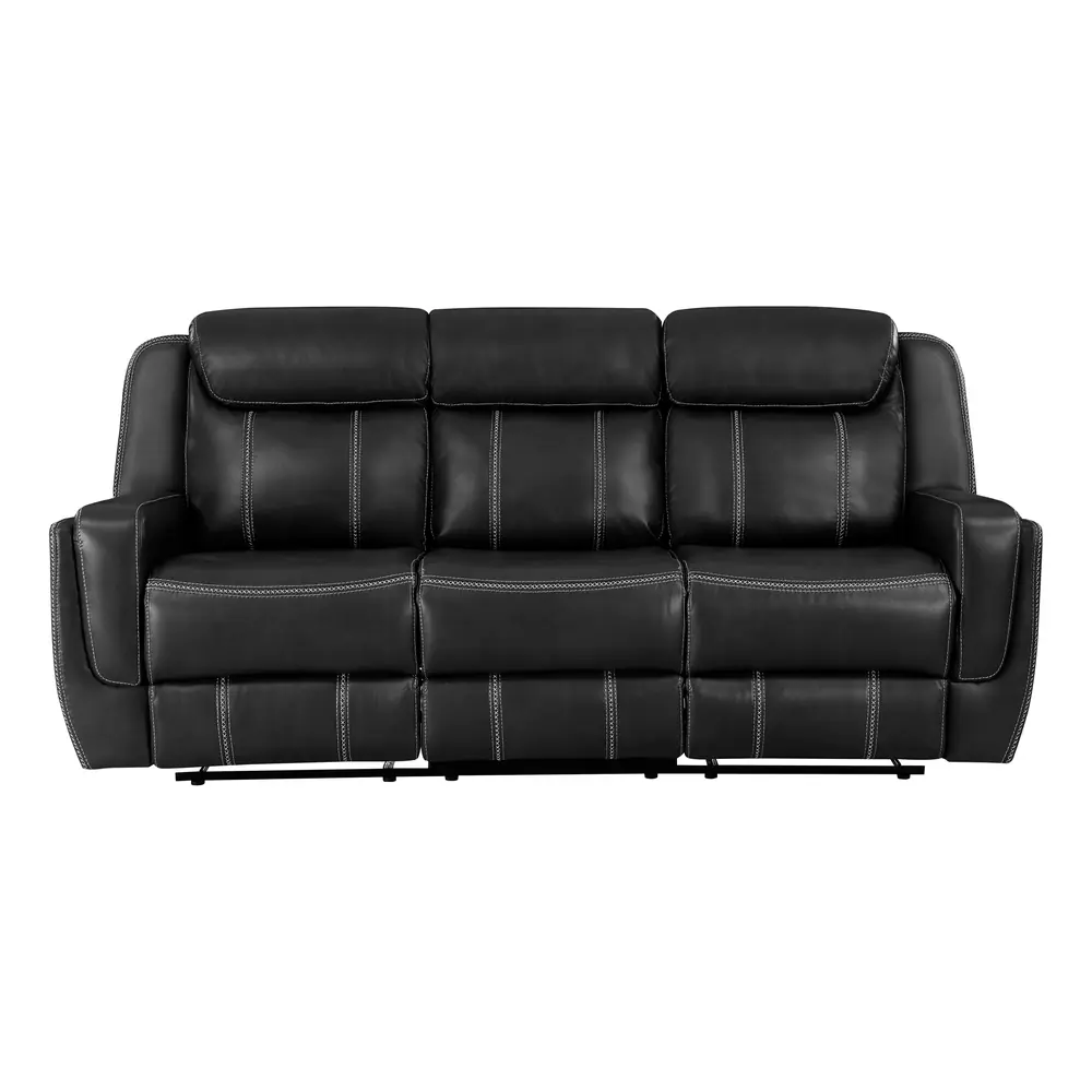 Littleton Double Reclining Sofa with Center Drop-Down Cup Holders,Storage Pouch, Receptacles and USB Ports — product view
