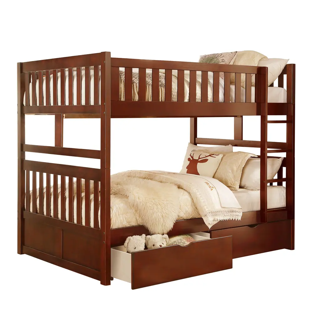 Rowe Full/Full Bunk Bed with Storage Boxes — product view