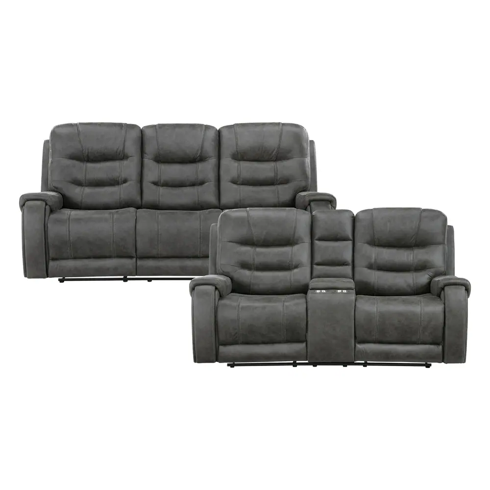 Oberon 2pc Set: Sofa, Love — product view
