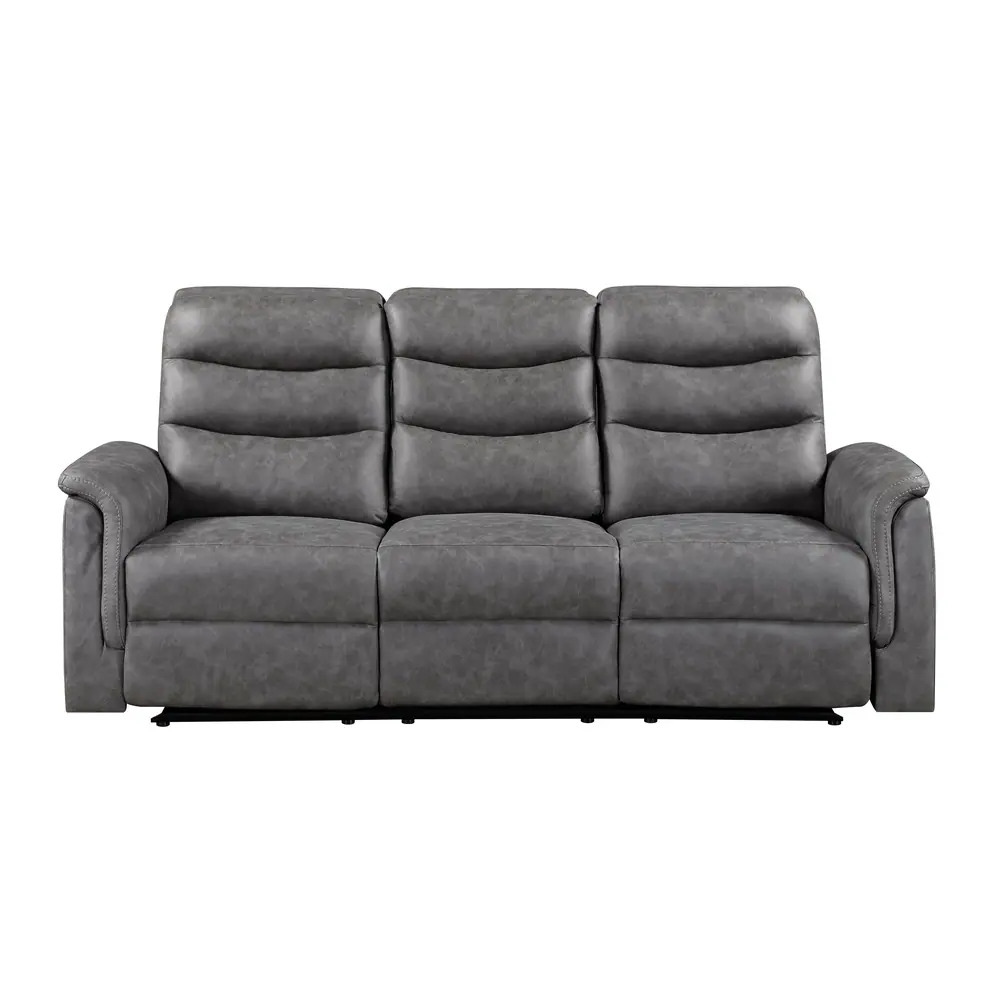 Metric Double Reclining Sofa with Drop-down Cup Holders — product view