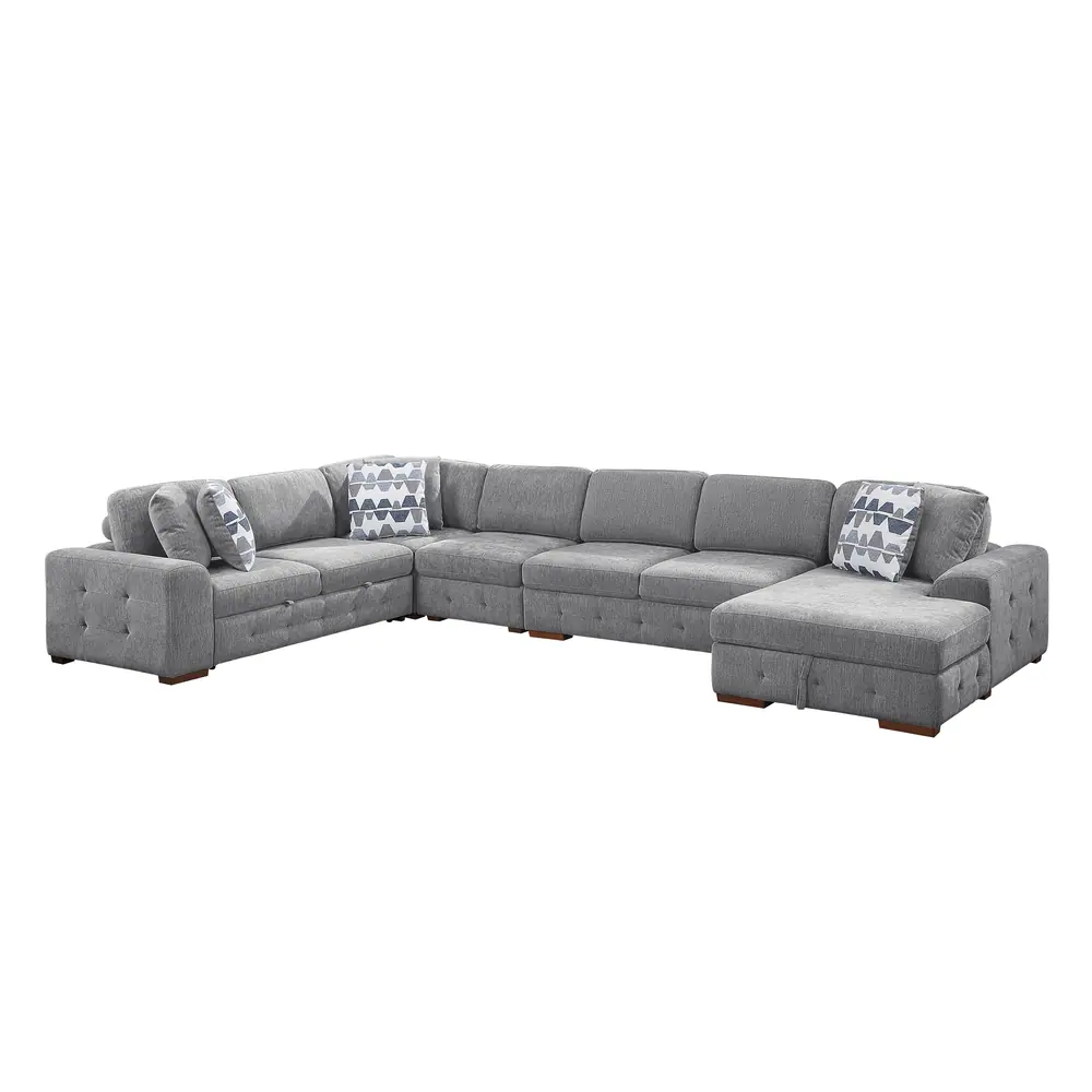 Raife 5-Piece Sectional with Right Chaise and Pull-out Bed — product view
