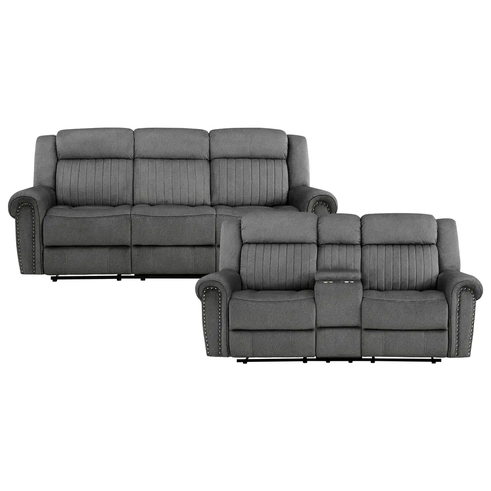 Brennen 2pc Set: Sofa, Love — product view