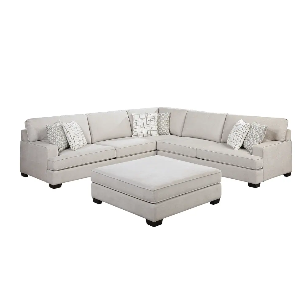 Livia 4-Piece Sectional with Ottoman — product view