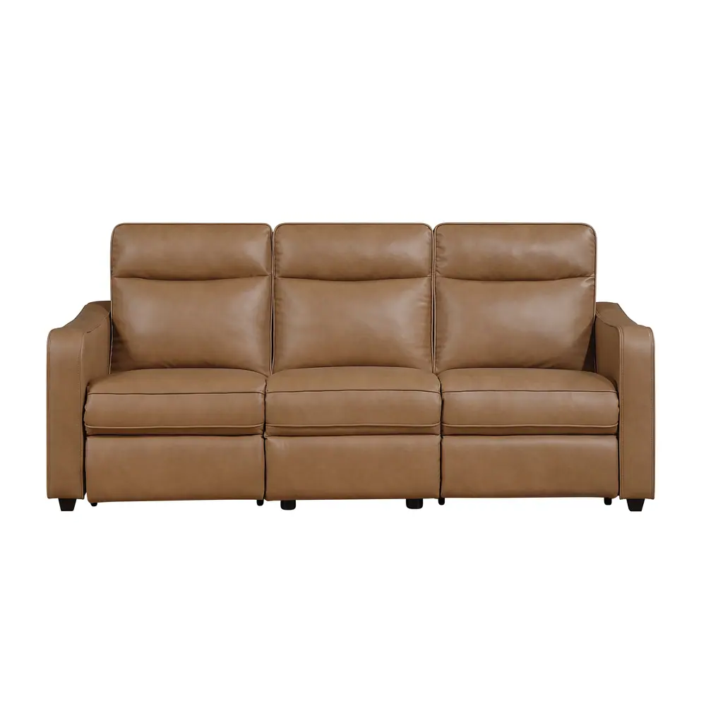 Equinox Power Double Reclining Sofa with Curved Track Arms — product view