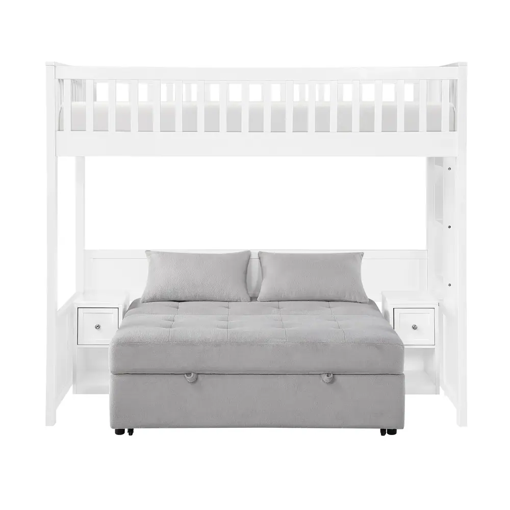 Aerie Twin Loft Bunk Bed with Night Stand and Sofa Bed — product view