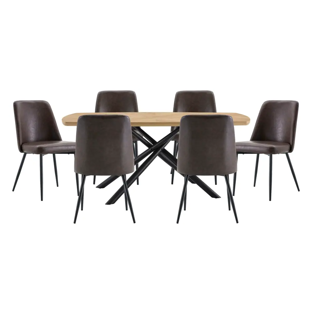 Terraform 7 件套：餐桌与 6 把餐椅产品图