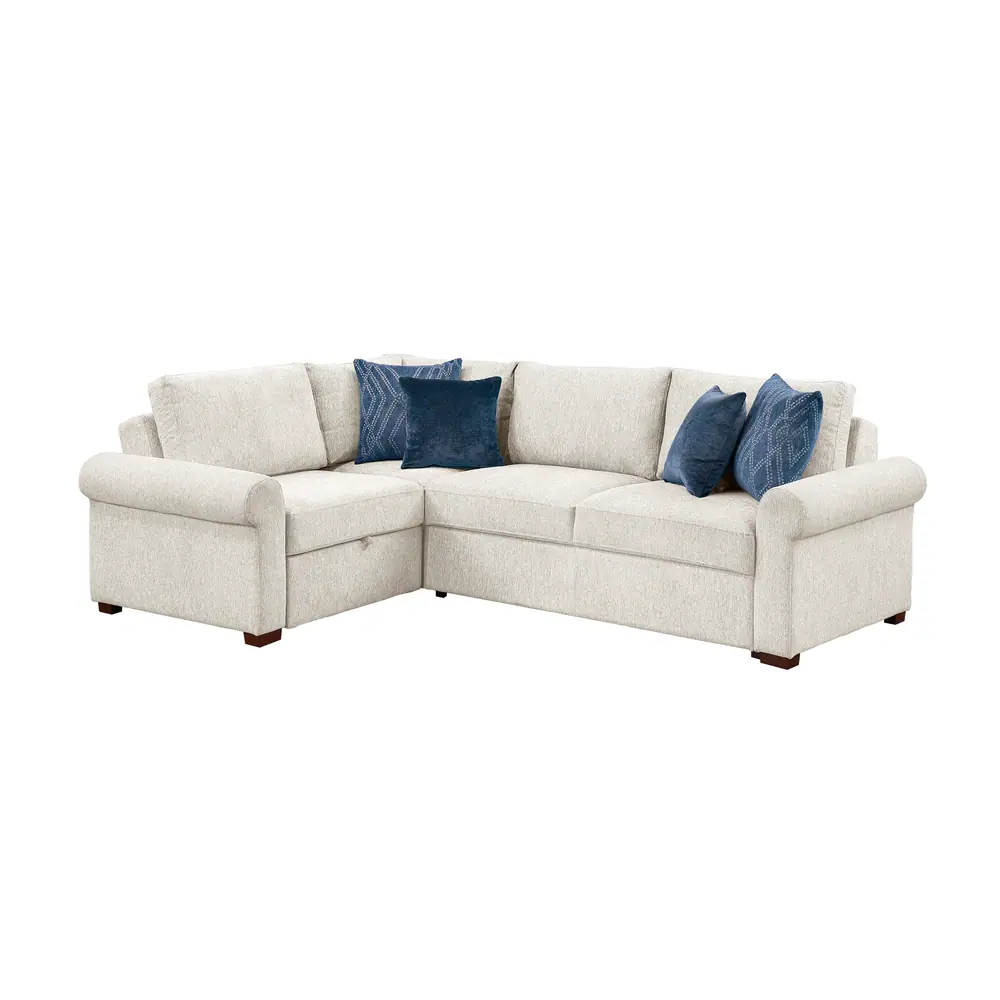 Isla 3-Piece Sectional with Pull-out Bed and Click Motion Back — product view