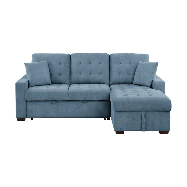 Waitsfield 2-Piece Sectional with Right Chaise, Pull-out Bed and Hidden Storage