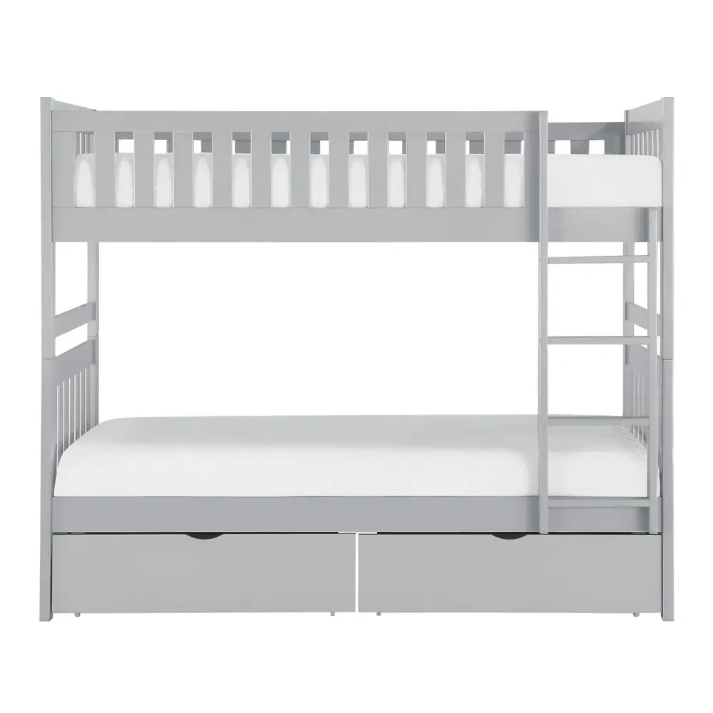 Orion Twin/Twin Bunk Bed with Storage Boxes — product view