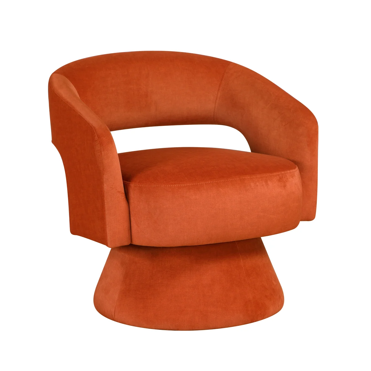 Lavon Orange Swivel Chair — product view
