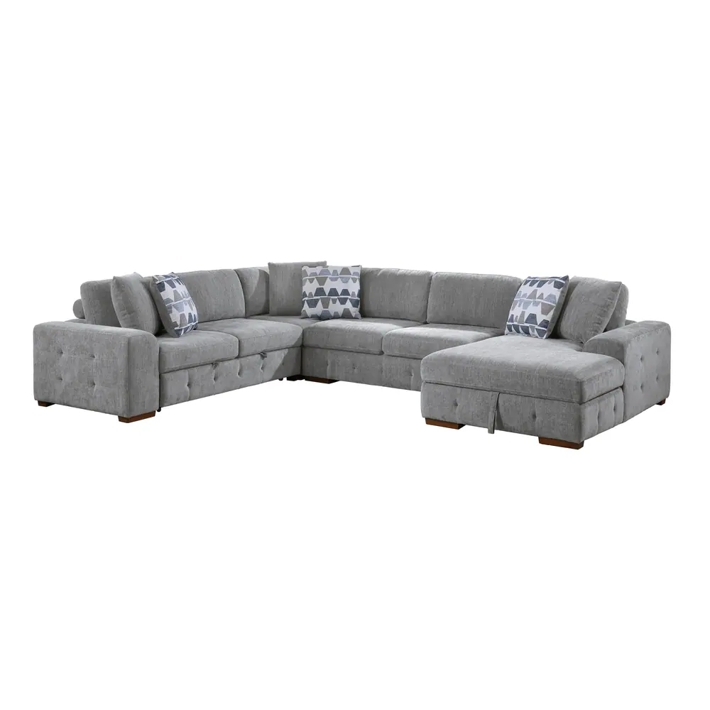 Raife 4-Piece Sectional with Right Chaise and Pull-out Bed — product view