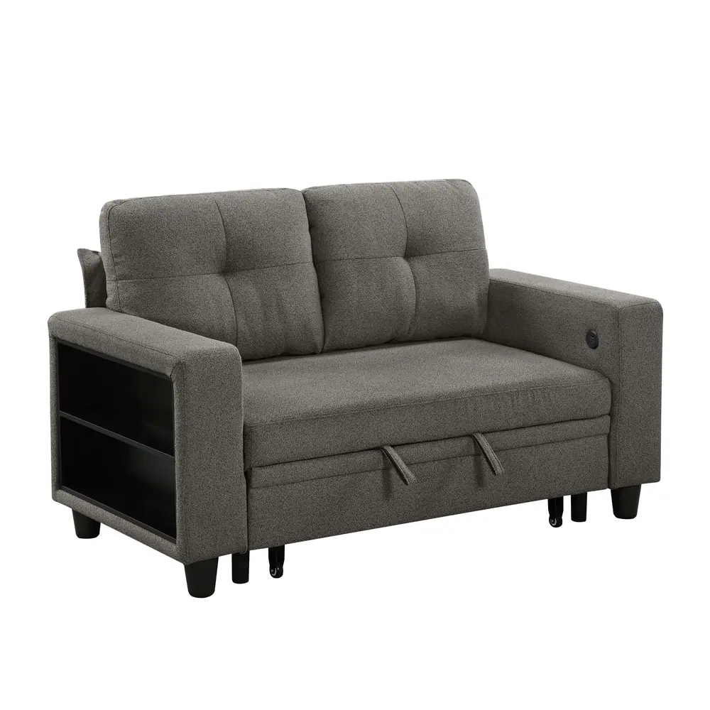 Robinson Love Seat with Pull-out Bed, Shelves and Charging Ports — product view
