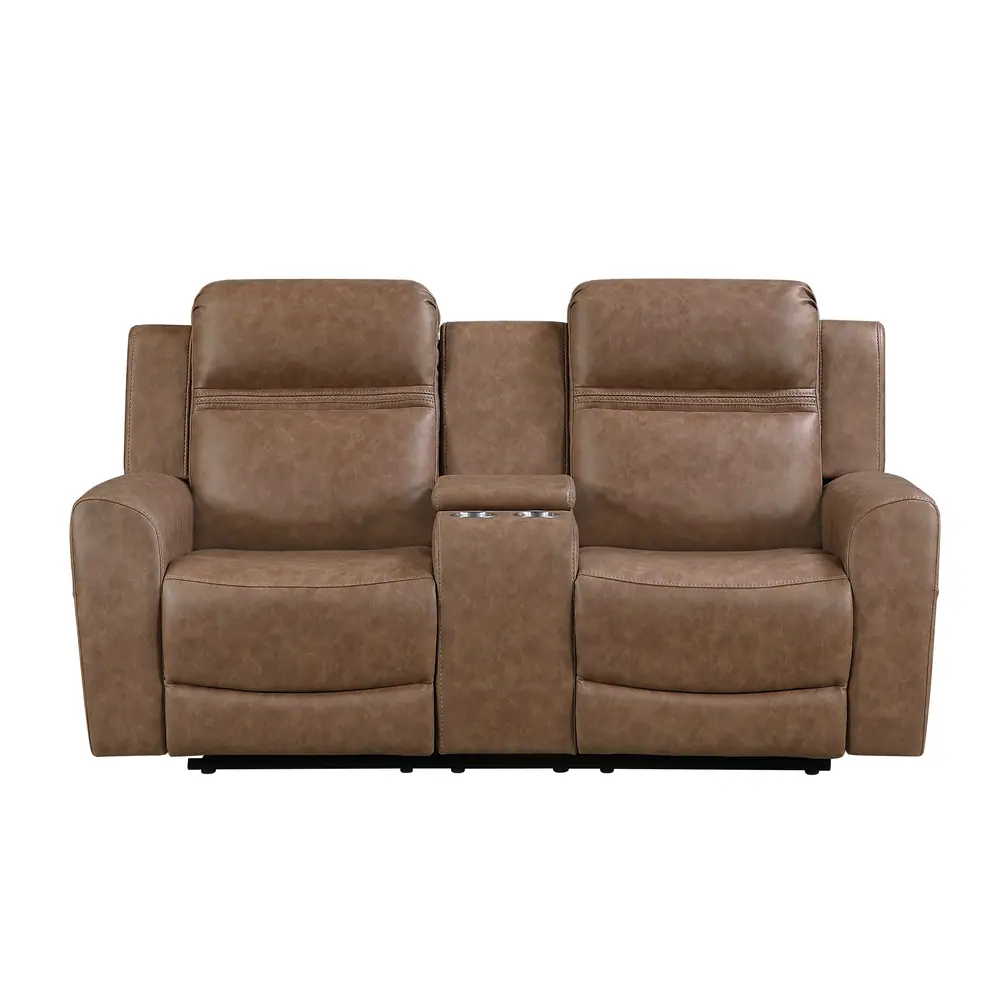 Hearth Double Reclining Love Seat with Center Console — product view