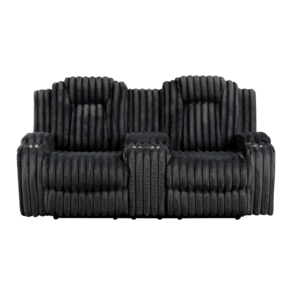 Phyllis Double Reclining Love Seat with Center Console and Cup Holders — product view