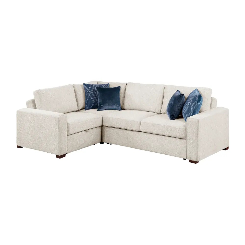 Isla 3-Piece Sectional with Pull-out Bed and Click Motion Back — product view