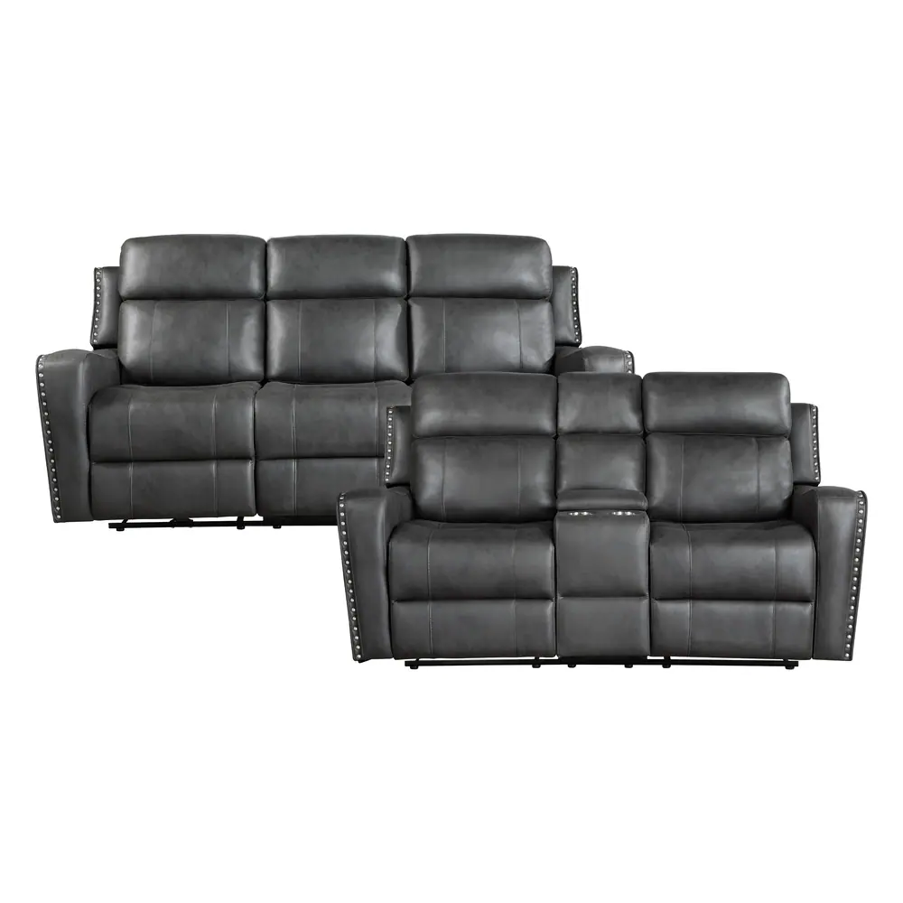 Kellen 2pc Set: Sofa, Love (Power) — product view