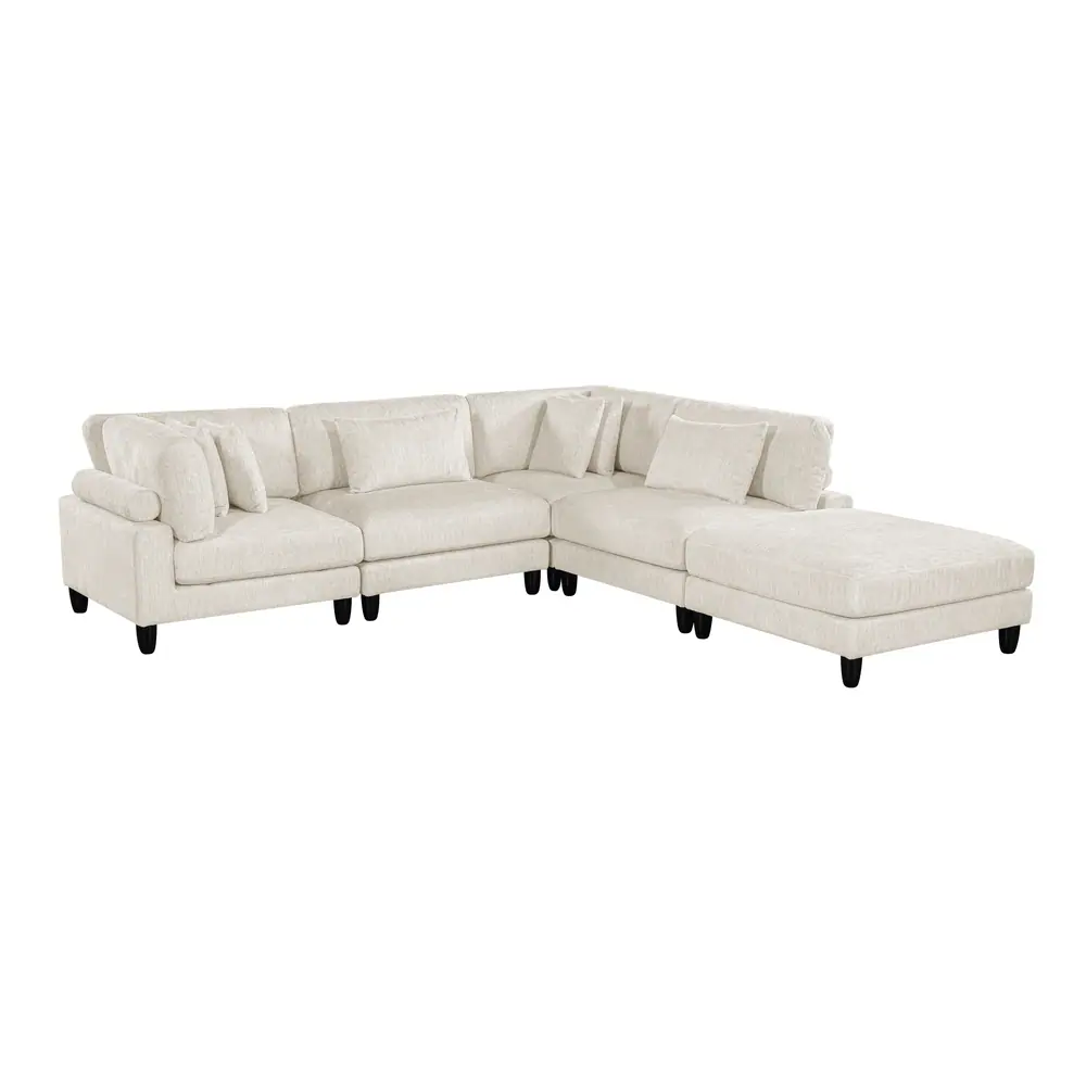 Robstown 5-Piece Modular Sectional with Ottoman — product view