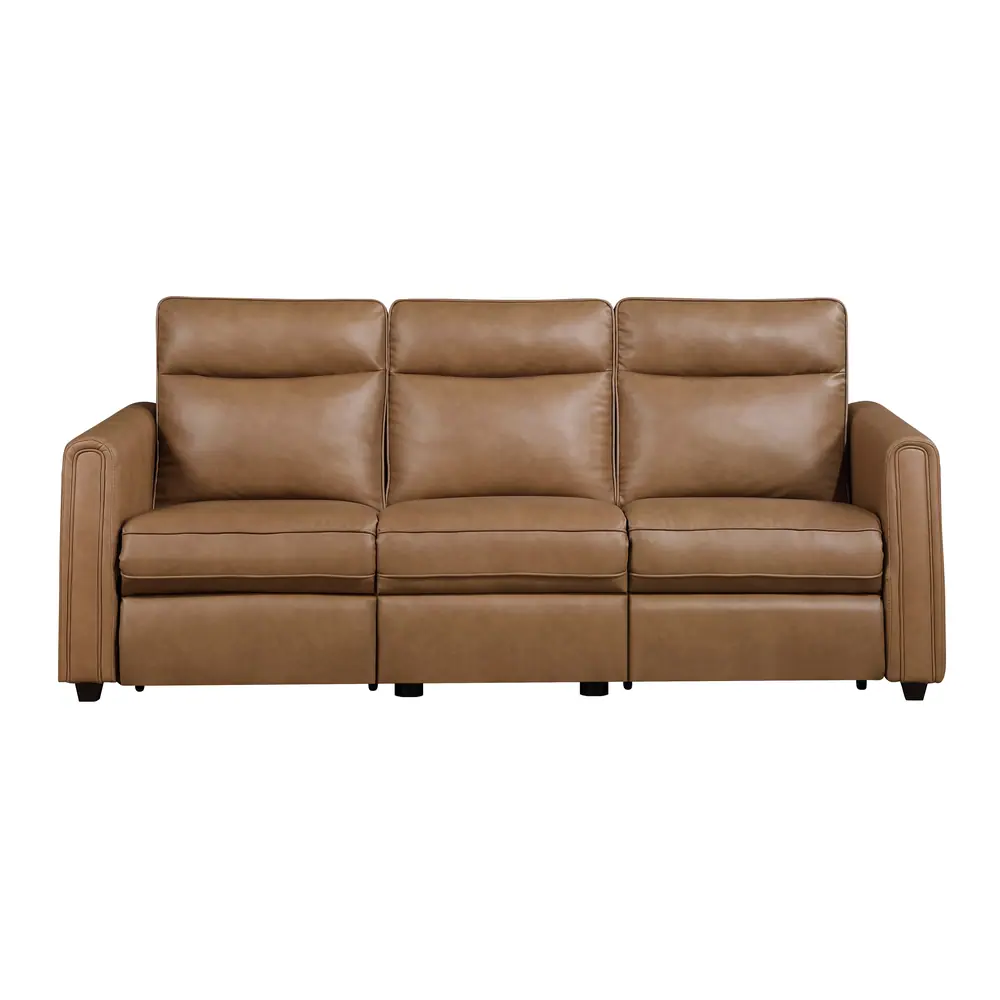 Equinox Power Double Reclining Sofa with Rounded Track Arms — product view