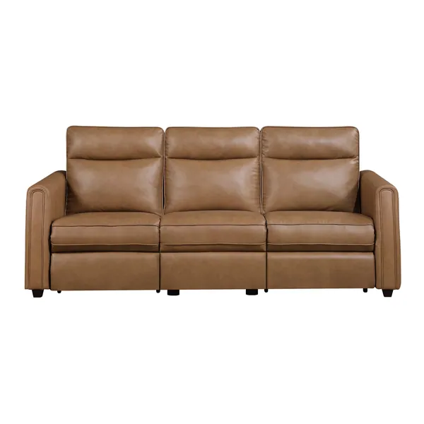 Equinox Power Double Reclining Sofa with Rounded Track Arms — product view