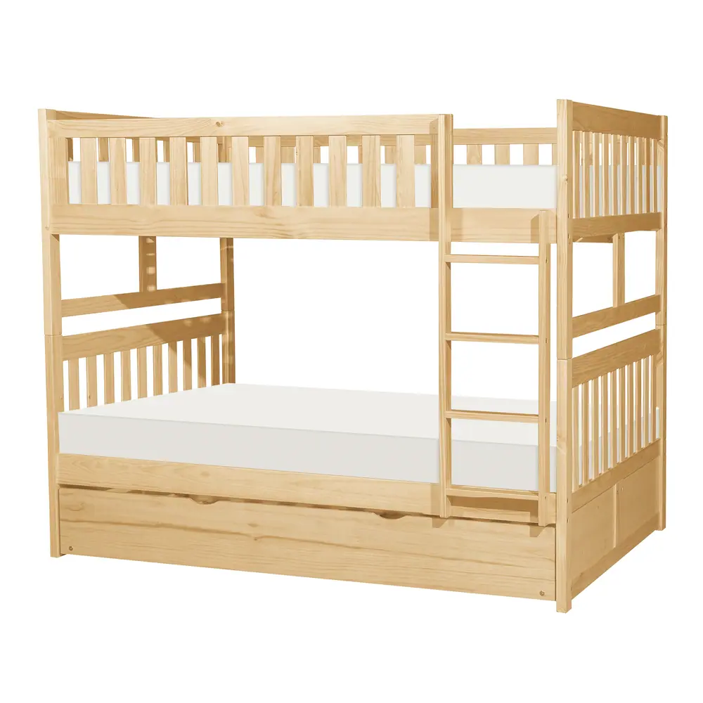 Bartly Full/Full Bunk Bed with Twin Trundle — product view