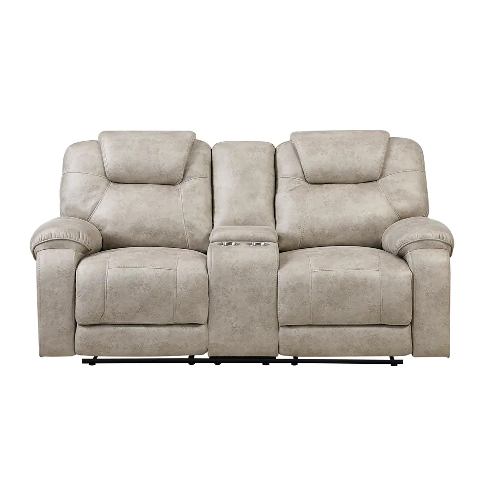 Gainesville Double Reclining Love Seat with Center Console — product view