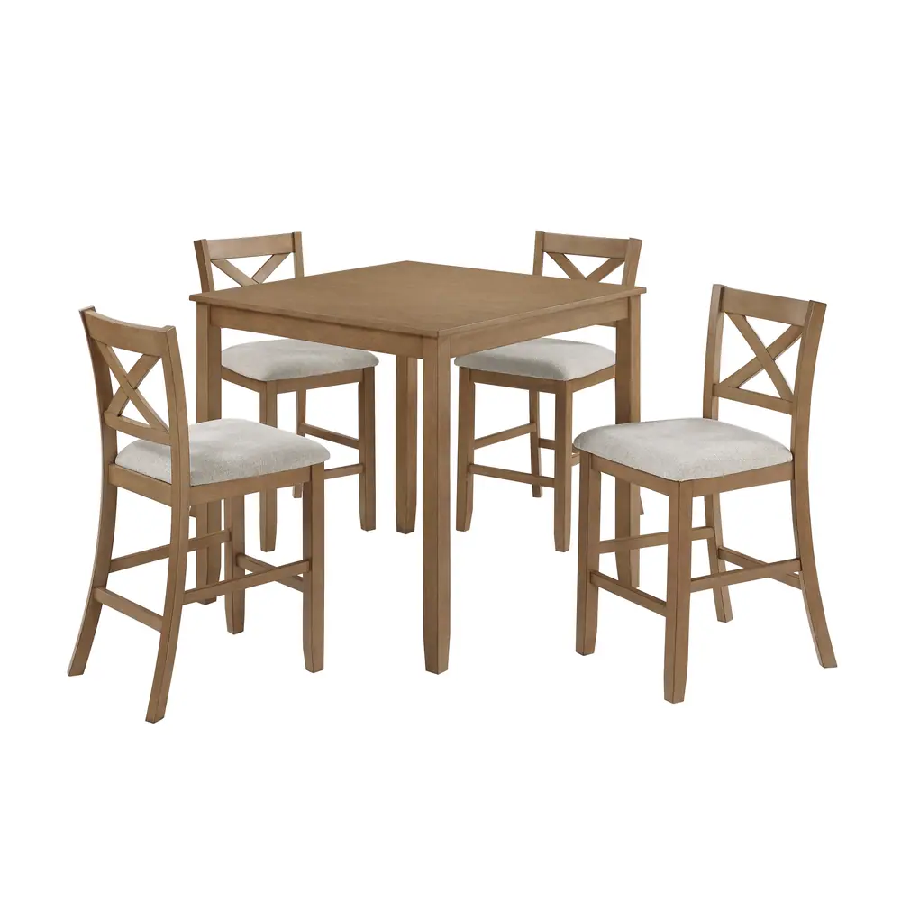 Crossbuck 5-Piece Pack Counter Height Set — product view