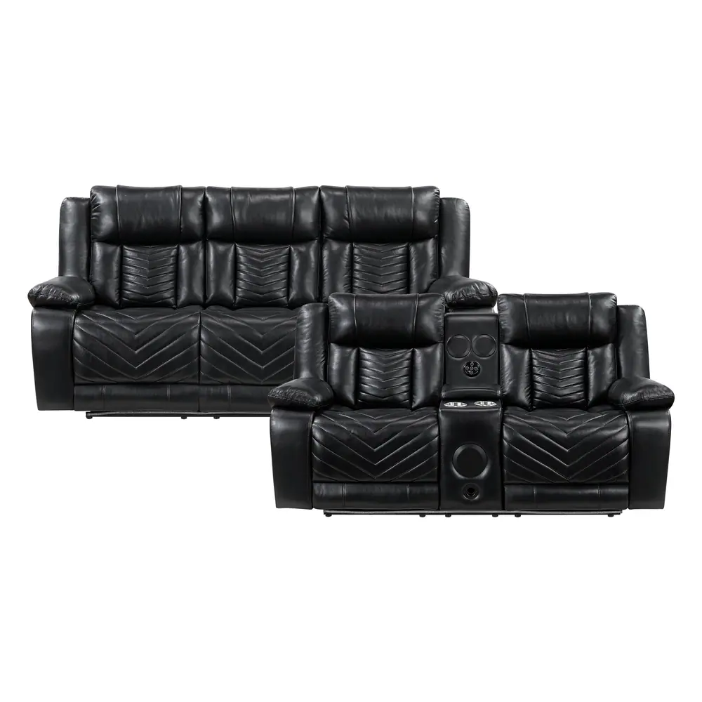Huron 2pc Set: Sofa, Love (Power) — product view