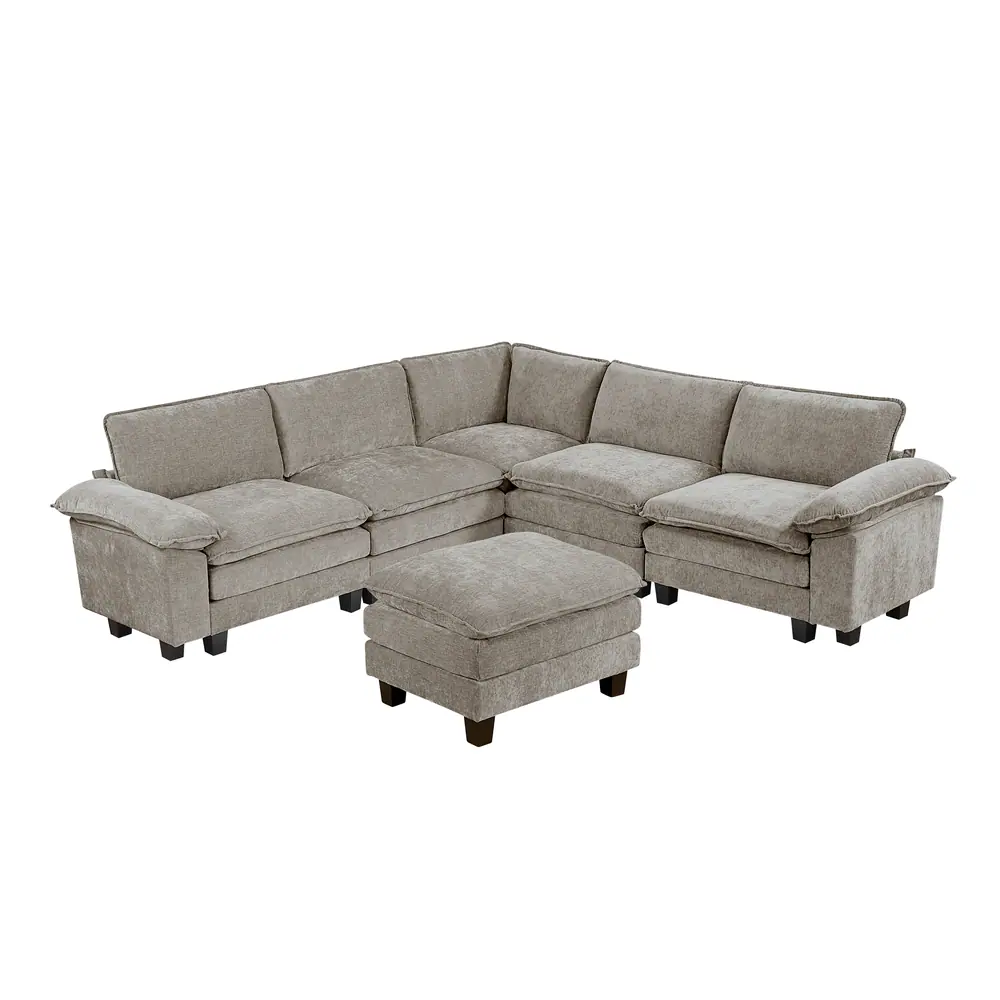 Dublin 6-Piece Modular Sectional with Ottoman — product view