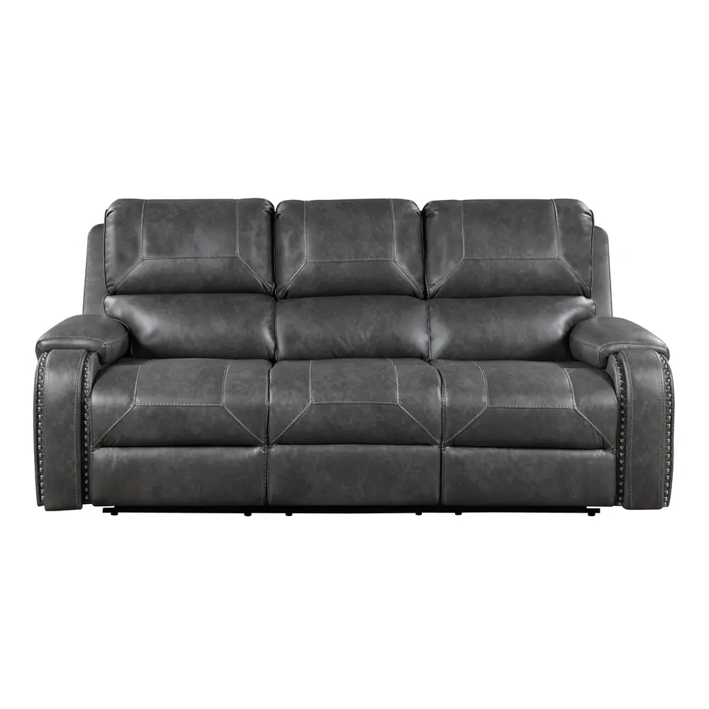Newnan Double Reclining Sofa with Center Drop-Down Cup Holders, Receptacles and USB Ports — product view