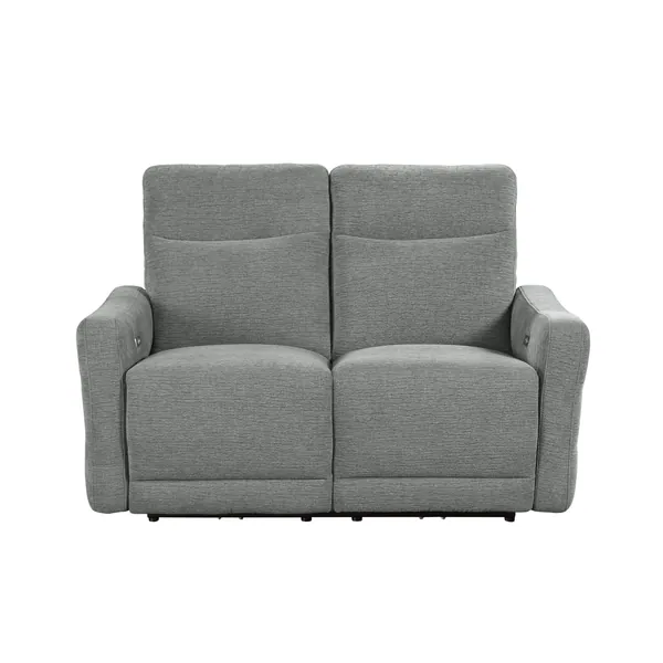 Edition Power Double Lay Flat Reclining Love Seat with Power Headrests and USB Ports