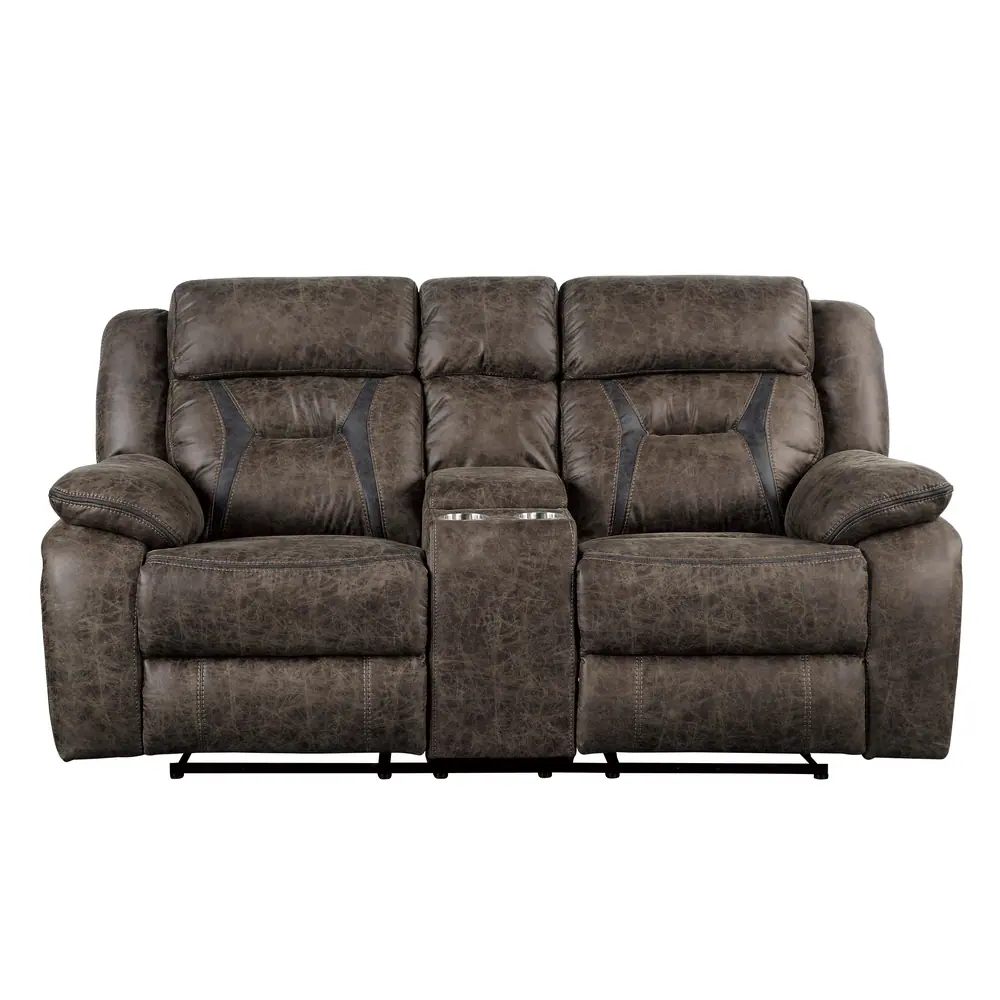 Madrona Hill Double Reclining Love Seat with Center Console — product view