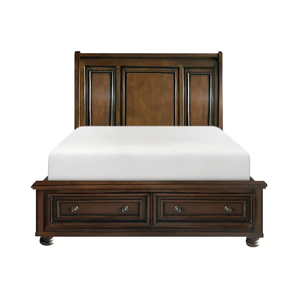 Cumberland Eastern King Sleigh Platform Bed with Footboard Storage — product view