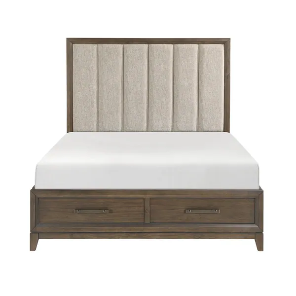 Cambridge California King Platform Bed with Footboard Storage
