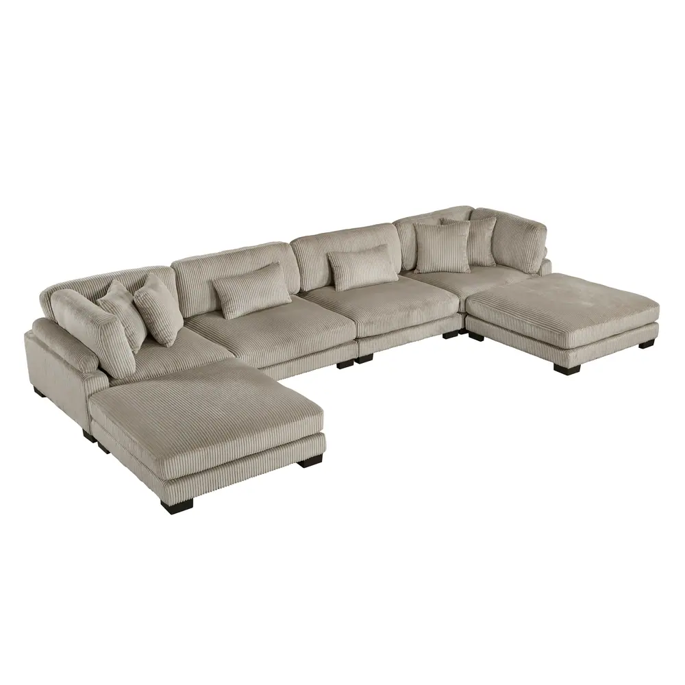 Traverse 6-Piece Modular Sectional with Ottomans — product view