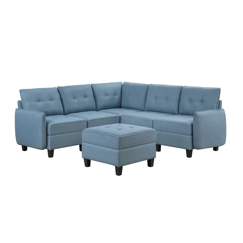 Garren 6-Piece Sectional with Storage and Ottoman — product view